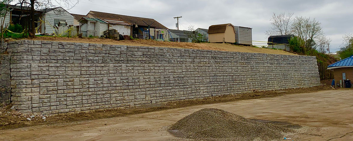 Redi-Rock retaining wall system